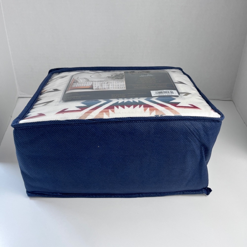 Pendleton Twin Flannel Sheet Set White Sand Aztec 100% Cotton 3 Pc New Cabin - Picture 7 of 7